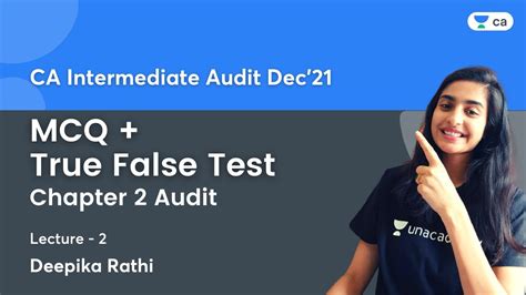 Mcq True False Test Chapter Audit Lec Ca Intermediate