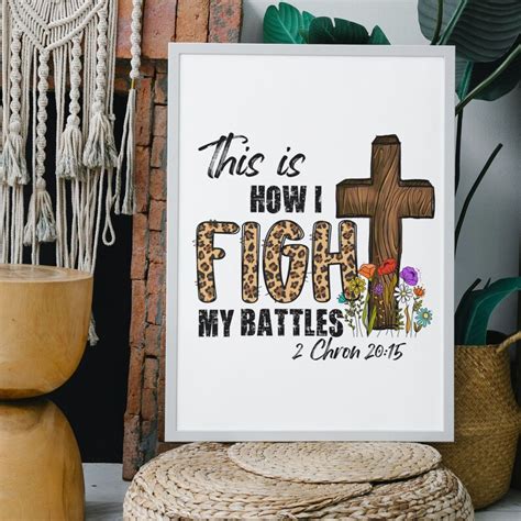 This Is How I Fight My Battles Png Cross Png Chron Etsy