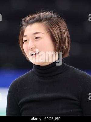 Japanese Kaori Sakamoto Shows Her Smile During A Press Conference Ahead