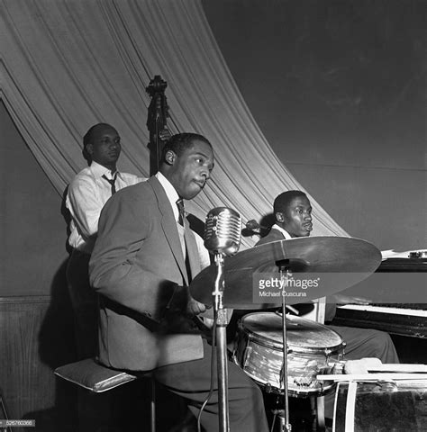 Oscar Pettiford Kenny Clarke And Gil Coggins During A Rehearsal For