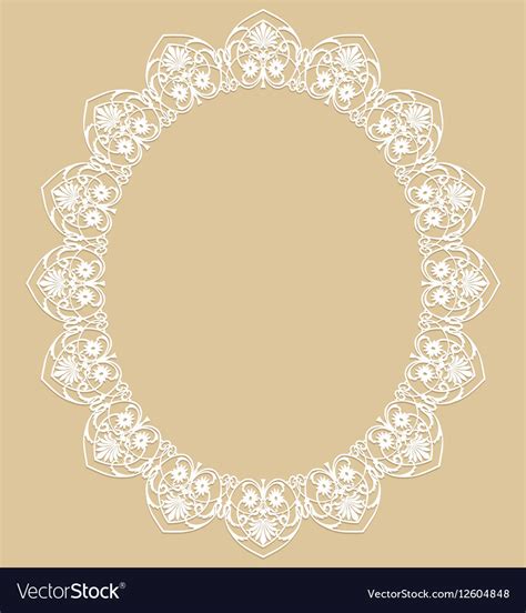 White oval frame Royalty Free Vector Image - VectorStock