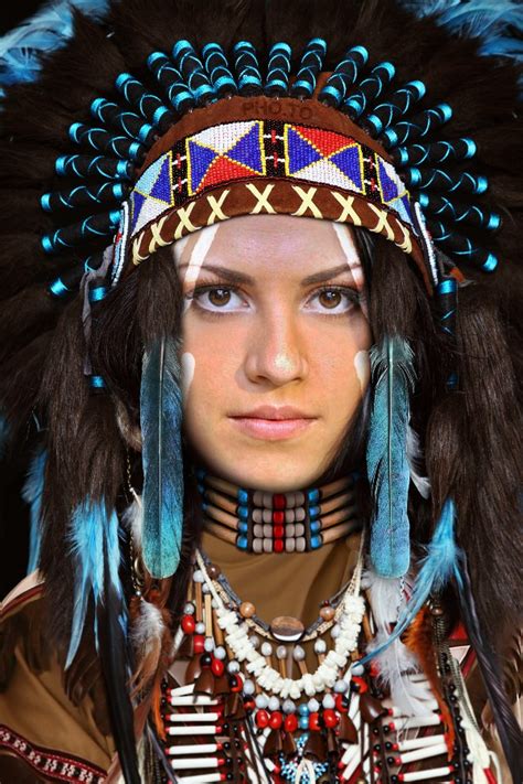 Traditional Native American Face Paint For Women