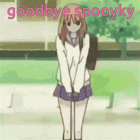 Spooky Goodbye GIF - Spooky Goodbye Anime - Discover & Share GIFs