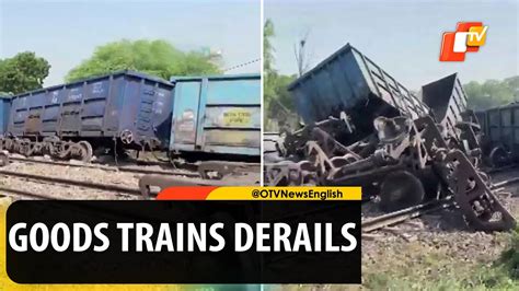 Goods Trains Derails In Bihar Operations Disrupted Youtube