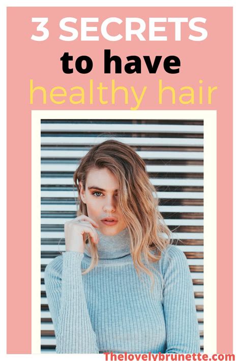 3 Tips For Healthy Hair Healthy Hair Tips Healthy Hair Easy Care Hairstyles