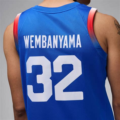 Maillot Victor Wembanyama Team France Jordan Limited Road Basket Ballers