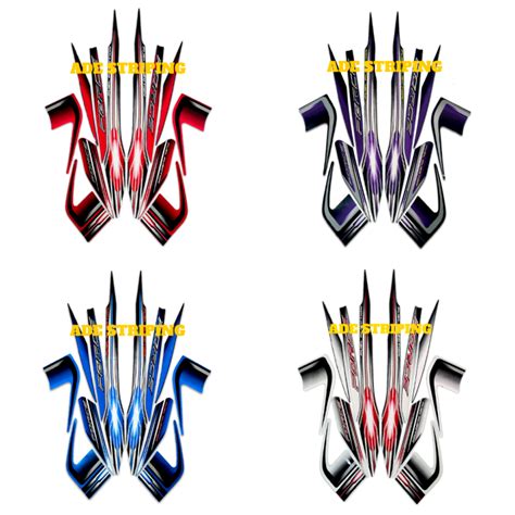 STIKER STRIPING LIS LES BODY MOTOR YAMAHA VEGA FORCE 2014 STANDAR FULL