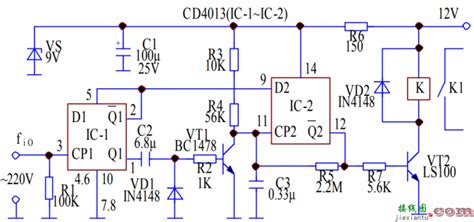 基于cd4013的电源频率检测的电路设计 接线图网