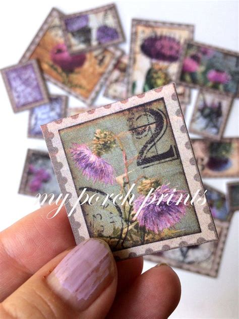 Thistle Stamps Faux Junk Journal Printable Ephemera Paper Collage