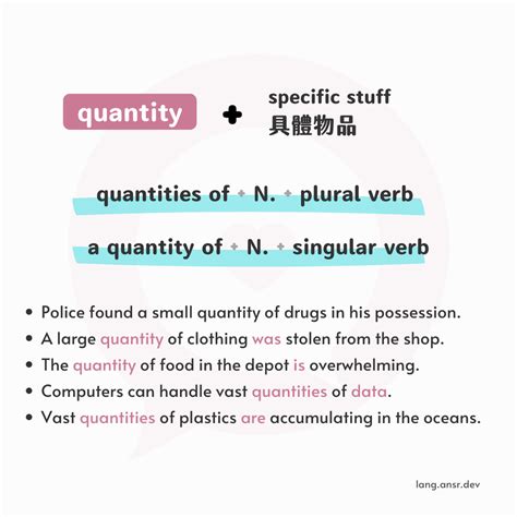 What's the difference between amount / number / quantity 有什麼不一樣 ? | 自研恣 ...