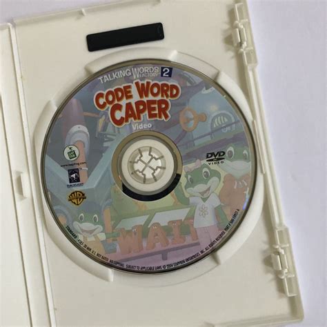 Leap Frog Talking Words Factory 2 Code Word Caper DVD 2004 Learning