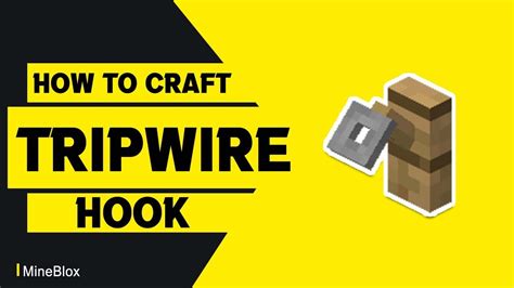 How To Craft A Tripwire Hook In Minecraft YouTube