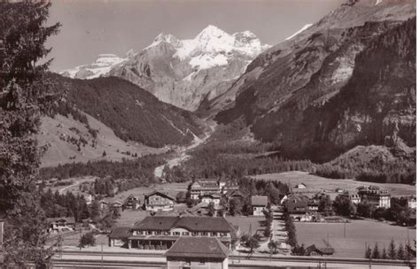 Kandersteg Dorf Und Bahnhof Vogelschau Kaufen Auf Ricardo