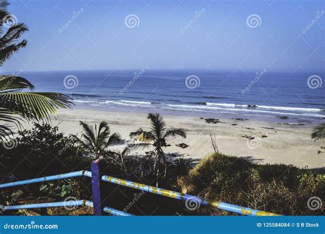 Panorama Landscape View Of Sea Beach On A Sunny Day Mumbai Maharastra