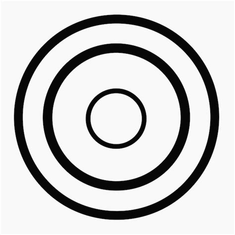 Premium Vector Vector Of A Minimalist Black And White Circle Icon On