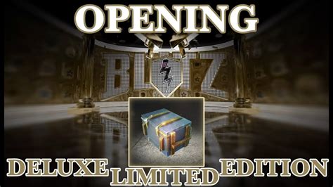 WoT BLITZ Opening Deluxe Limited Edition Containers YouTube