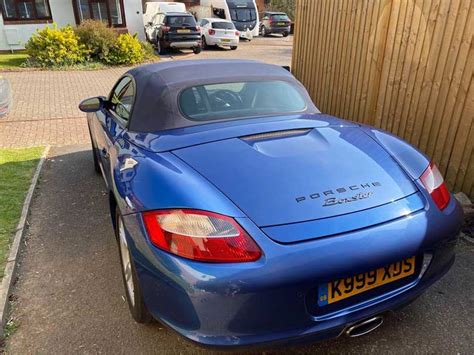 Blue Porsche Boxster Manual Convertible For Sale Porschecarplace