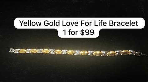 yellow gold love  life bgold love  life bracele