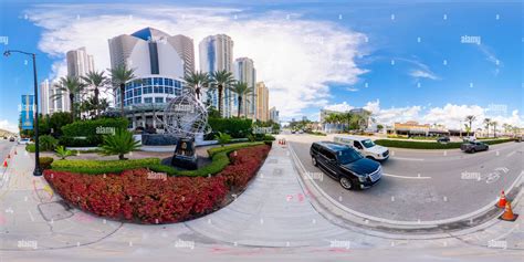 360° View Of Sunny Isles Beach Fl Usa October 6 2023 360 Equirectangular Photo Trump