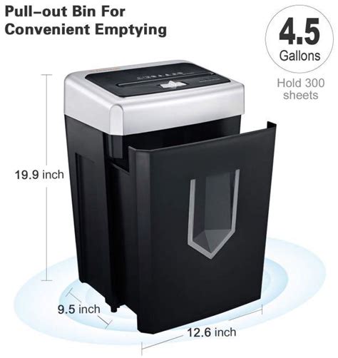 Bonsaii Evershred 14 Sheet Cross Cut Heavy Duty Paper Shredder With 30