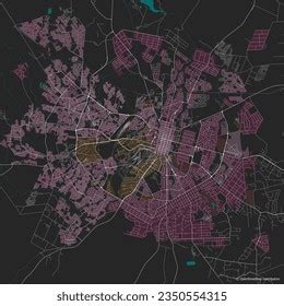 Vector City Map Bulawayo Zimbabwe Stock Vector (Royalty Free ...