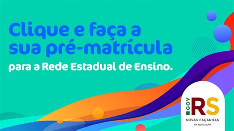 Está Aberto O Período De Matrículas Da Rede Estadual Secretaria Da Educação