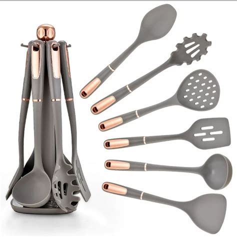 Jual Perlengkapan Dapur Spatula Set 6in1 With Holder Kitchen Utensils