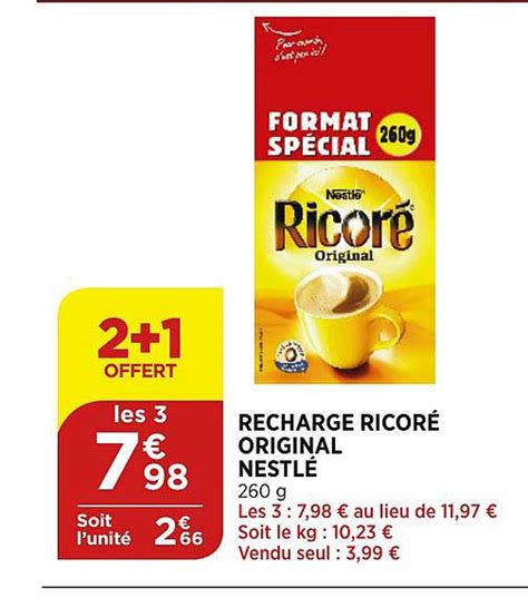 Promo Recharge Ricor Original Nestl Offert Chez Atac Icatalogue Fr