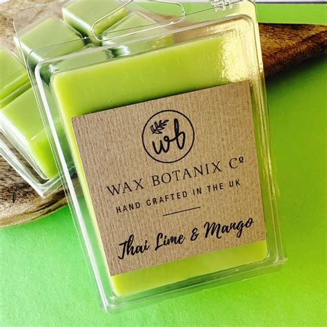 Thai Lime And Mango Wax Snap Bar Wax Botanix Co