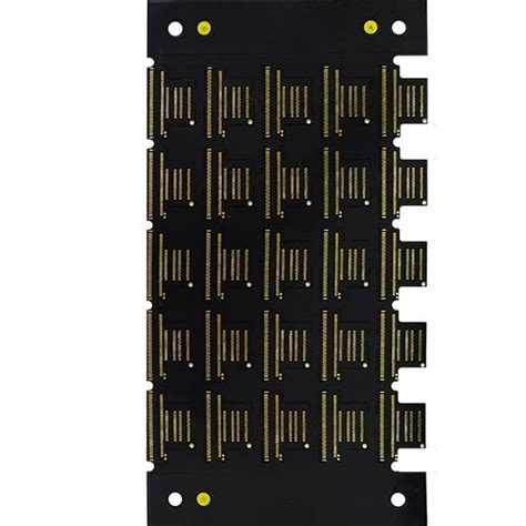 Enig Layer Flex Pcb Oz Pcb Mm Black Solder Mask No Silkscreen