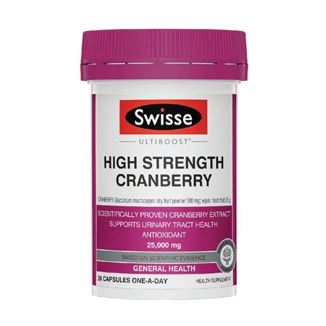 Swisse Ultiboost High Strength Cranberry Capsule Support Urinary