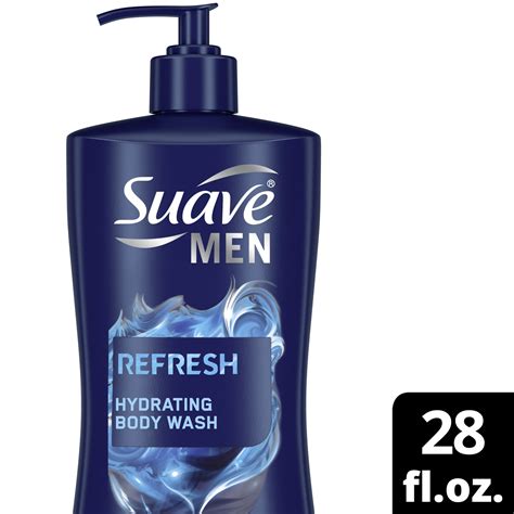 Buy Suave Men Body Wash Refresh Fragrance Liquid Body Wash and Shower Gel, 28 oz Online at ...