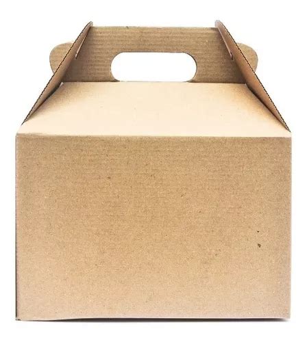 140 Caja Lonchera Boxlunch Postres Grande Carton Micro Kraft En Venta