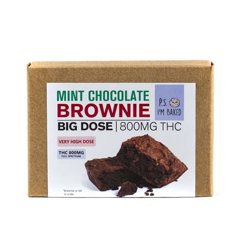 Mint Chocolate Brownie 800mg Thc Pvre Products