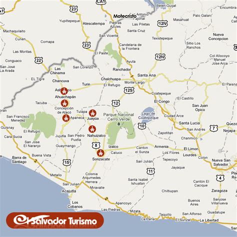 ruta de las flores mapa, Ruta Sol y - TurismoSV - suefoster.net