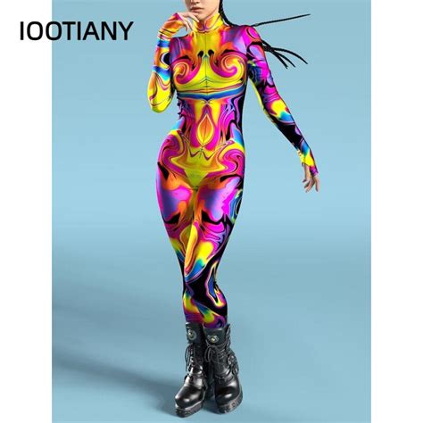 IOOTIANY Mono Ajustado Con Estampado 3D De Geometr A Abstracta Para