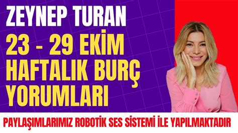 Zeynep Turan I Haftalık Burç Yorumları ve Astroloji Haftası I 12 Burç