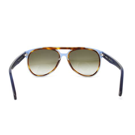 Mens Sunglasses 57mm Havana Blue Salvatore Ferragamo Touch Of Modern