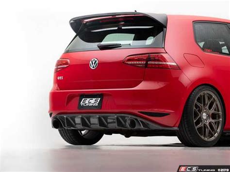 Ecs 024740ecs01kt Mk7 Gti Carbon Fiber Rear Diffuser