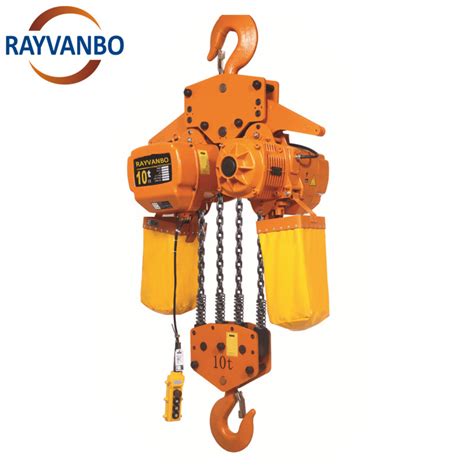 1 Ton 2 Ton Fixed Type Electric Chain Hoist With Hook Double Chains