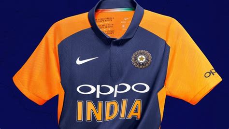 Icc Cricket World Cup 2019 Bcci Unveils Indias New Orange Jersey