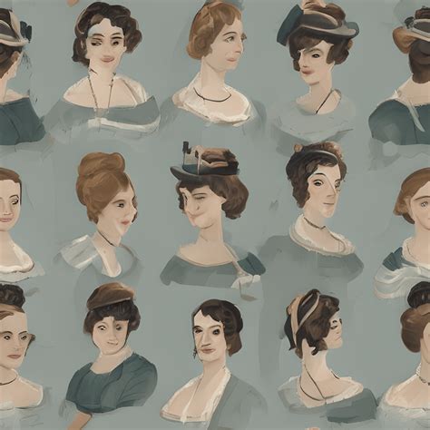 Jane Austen Characters Graphic · Creative Fabrica