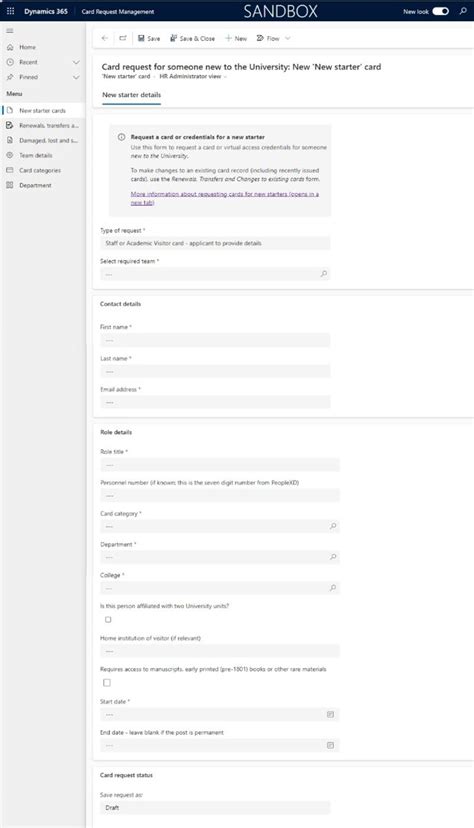 starter cards estates services