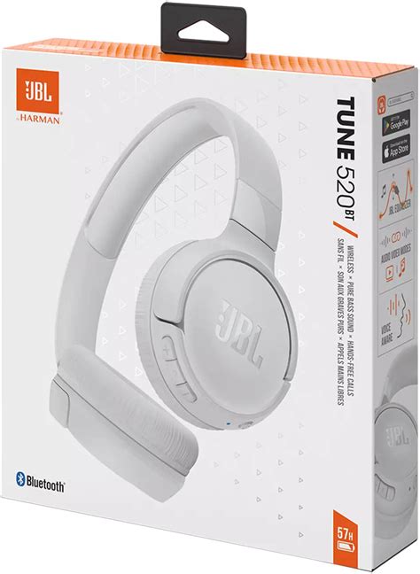 JBL Tune 520BT Wireless On Ear Headphones Pure Bass Sound 57H Battery