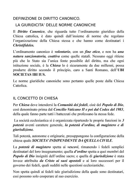 Definizione Di Diritto Canonico Definizione Di Diritto Canonico La