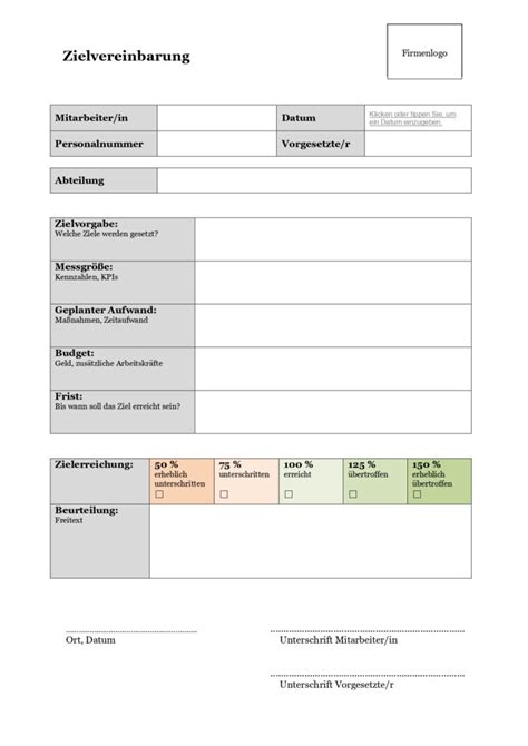 Zielvereinbarung Beispiele Und Tipps Mit Video