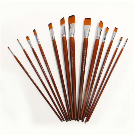 Worison Artist Pcs Flat Paintbrush Set Artpavilion