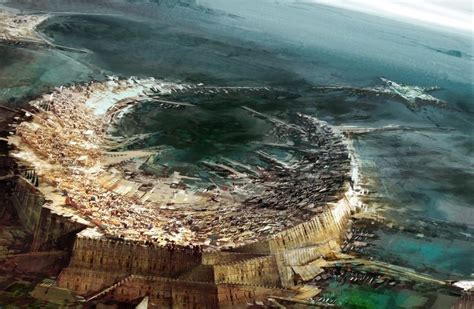 Image Result For City In A Crater Art Fantasy Landscape Concept Art