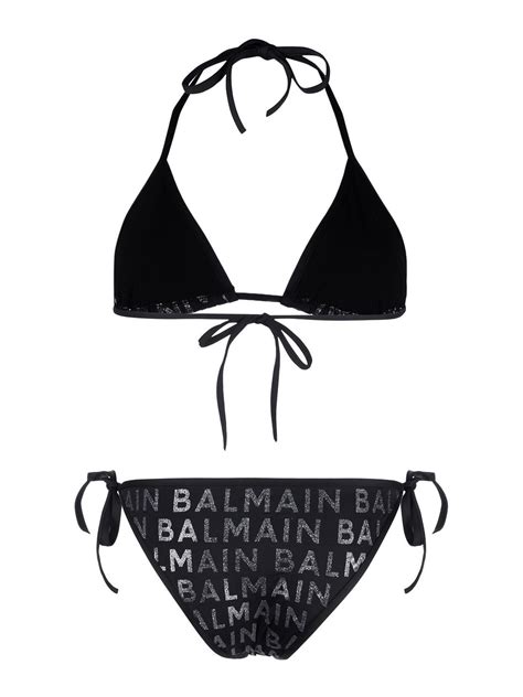 Bikinis Balmain Logo Triangle Bikini BKB901260003 Thebs