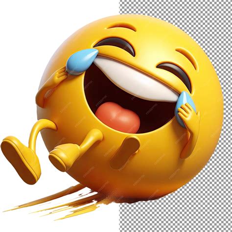 Premium PSD | Expressive elation isolated 3d emoji face on png background